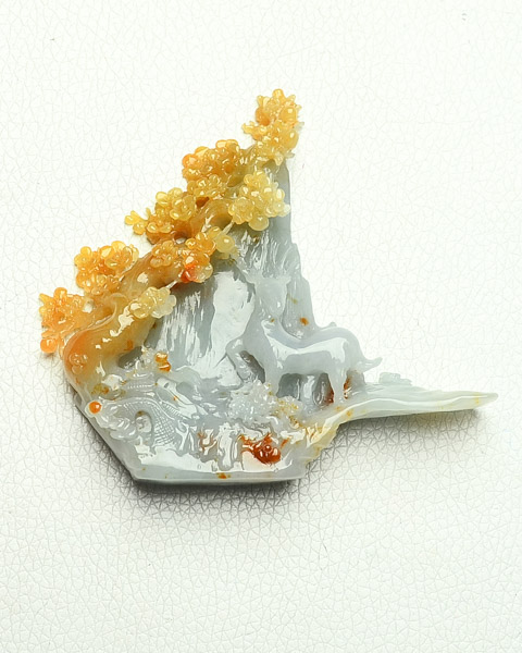 梅鹿争春
