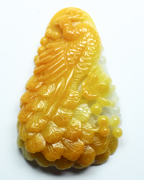 凤凰来仪_翡翠雕刻_王君_玉雕大师网 凤凰来仪_翡翠雕刻_王君_玉雕大师网